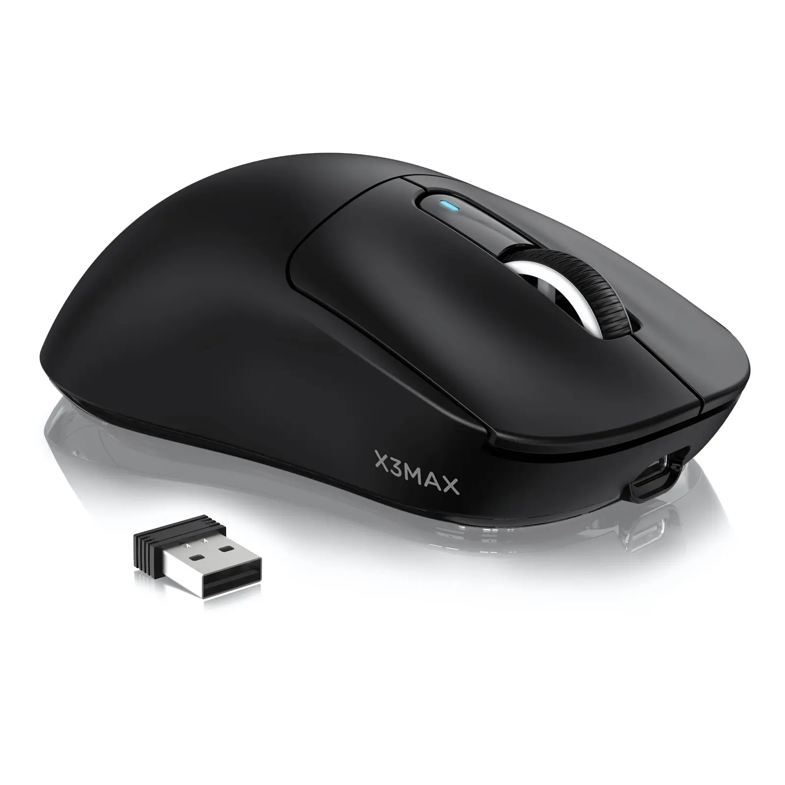 ATTACK SHARK X3MAX Wireless Gaming Mouse,PixArt PAW3950 42000 DPI,49g Ultralight Tri-Mode(BT5.4/2.4GHz/Wired), 1K Polling Rate Programmable Computer Mice for PC/MAC/Win triple mode lightweight  Mouse