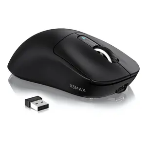 ATTACK SHARK X3MAX Wireless Gaming Mouse,PixArt PAW3950 42000 DPI,49g Ultralight Tri-Mode(BT5.4/2.4GHz/Wired), 1K Polling Rate Programmable Computer Mice for PC/MAC/Win triple mode lightweight  Mouse