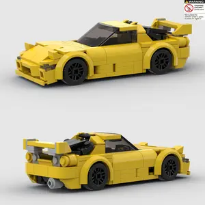 193pcs Building Block Toy Car Set, Building Blocks Model, Adult DIY Creative Racing Car Kit, Stress Relief Toy, Perfect Birthday Christmas Gift