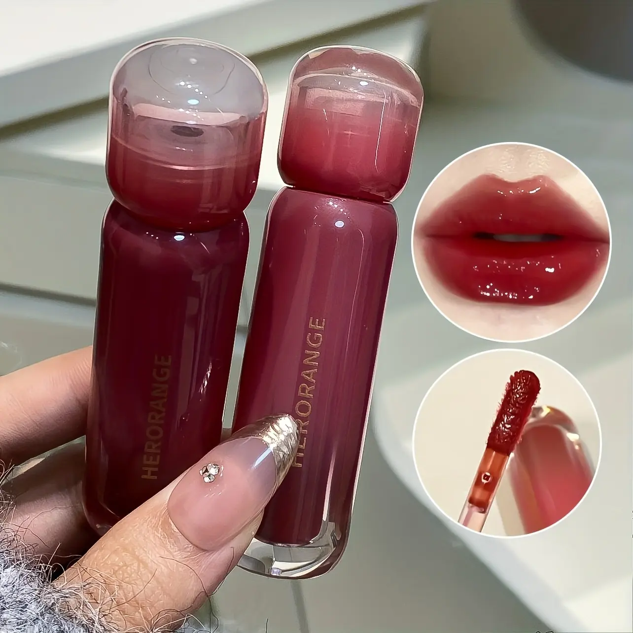 Holiday Gift Bubo Water Lip Gloss, Lip Shine Glossy, Makeup, 6 Colors, Mirror Finish, Radiant, Glossy, Moisturizing, Hydrating, Long-Lasting, Easy Application, Perfect for Parties, Beginner Friendly, Lip Moisturizer Gloss
