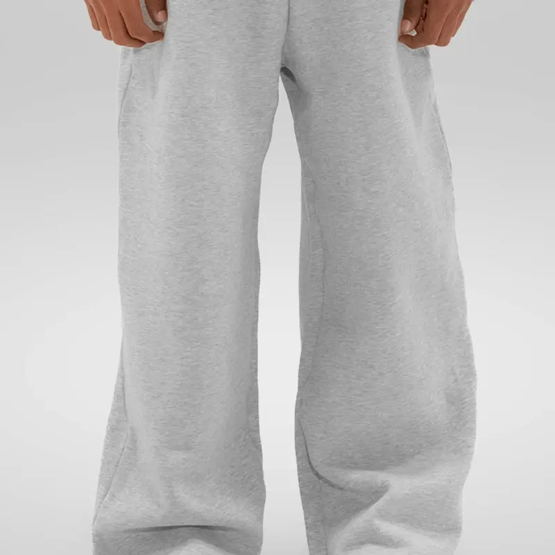 350 GSM 'Heather Grey' Fleece Sweatpants