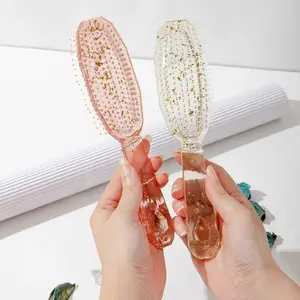 Shiny Hair Comb, 2 Counts/set Wet and Dry Hair Detailing Comb, Scalp Massage Comb, Hair Styling Comb for Women & Girls