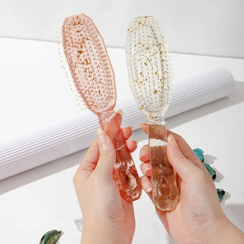 Shiny Hair Comb, 2 Counts/set Wet and Dry Hair Detailing Comb, Scalp Massage Comb, Hair Styling Comb for Women & Girls