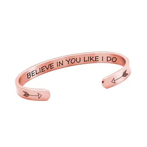 Believe in yourself, just as I believe in myself—MantraBand Motivational Bracelet