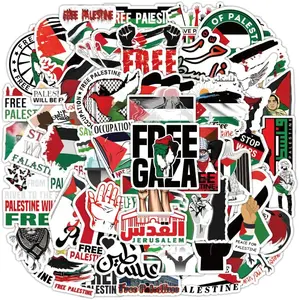 100pcs Free Palestine Stickers Freedom Vinyl Palestine Stickers for Water Bottles Laptop Skateboard for Adult Teens