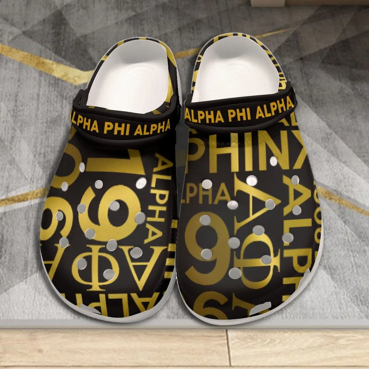 Alpha Phi Alpha Typography Classic Clogs