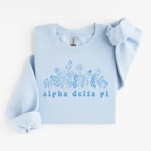 Alpha Delta Pi Blue Flowers Sweater