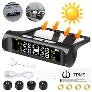 Dazone Wireless Car Solar Tire Pressure Monitor System with 4 External Sensors