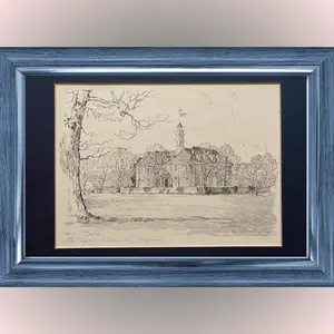 SET OF 4 OVERLAY STUDIO SCHETCHES OF OLD WILLIAMSBURG Decor Frame Photo