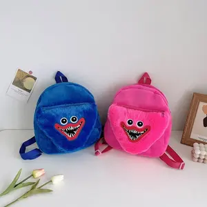 Poppy Playtime Poppy Plush Backpack, Cartoon Kids School Bag, Soft Stuffed Toy Travel Shoulder Bag