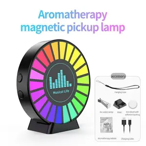 1 Pcs Car Interior LED Lights 10 Color USB Charging RGB Sound Activated Music Rhythm Light for Birthday Festive Treat Car Interior Decoration Game Rooms Bedroom car  accessories  girls