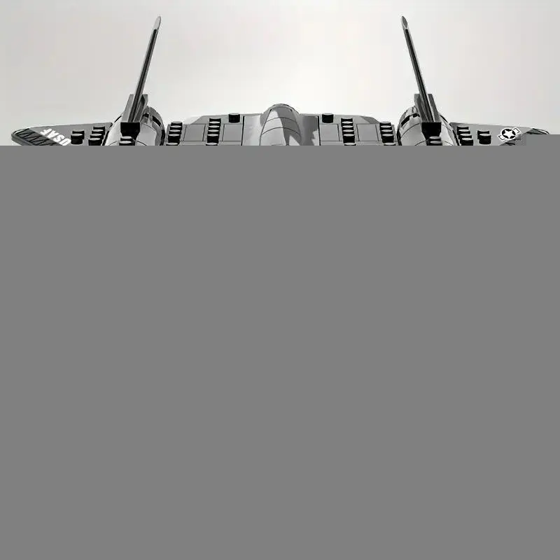 Military SR-71 Blackbird reconnaissance aircraft space building blocks  small particle puzzle assembly toy
