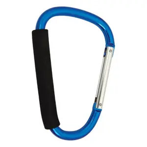 XD14063 Aluminum Carabiner Hook, 7.75 in. Length, 150 lb Capacity, 6.4 lbs Weight, Pack of 12 for Campers, Boating Home Organization