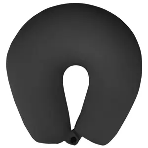 Microbead Travel Neck Pillow, Black