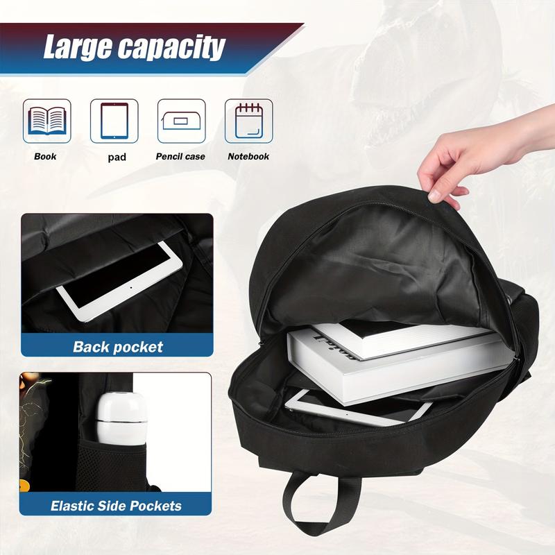 Tung Tung Tung Sahur Printed Backpack - Lightweight Durable Polyester Travel Backpack with Adjustable Straps & Separate Laptop Compartment, Stylish Commuter & College Essentials, Vibrant Graphic Design, Backpack for Travel, Quality Construction