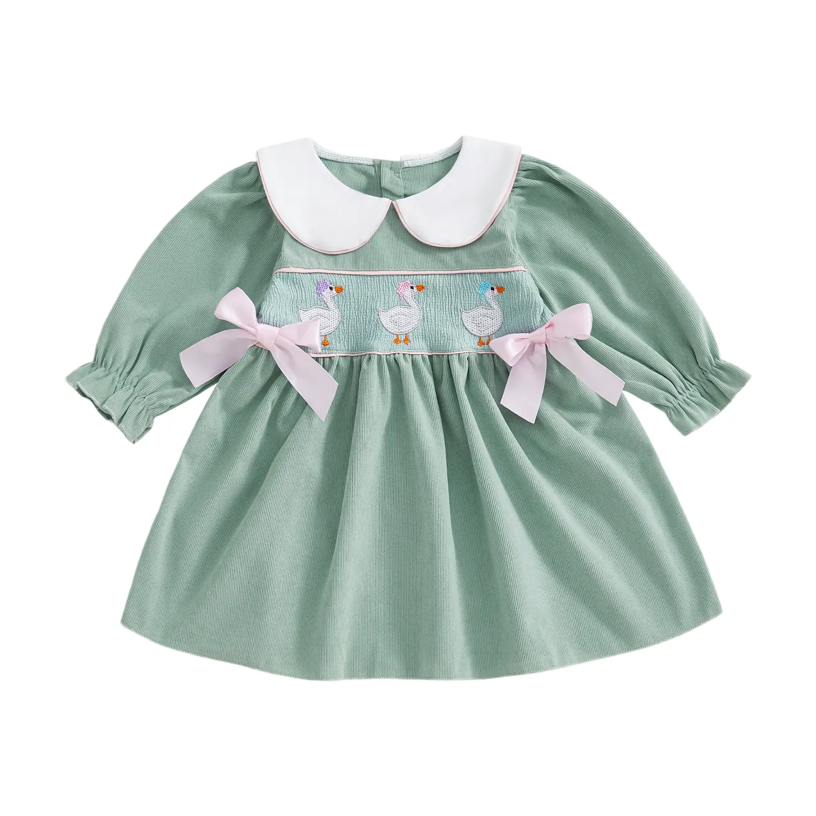 cotton green dress Luxury Cotton Poplin Shirt Dress in Green Large