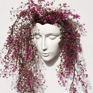 Vase,Ceramic Female Form Vase,Modern Sculpture White Planter Pot,Human  Dried Flower Shaped Vase,Wall Hanging  Pot for Home Decor Centerpieces, Office or Outdoor Hanging Decor