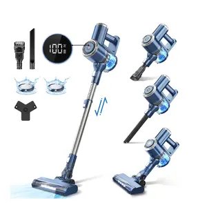 Cordless Stick Vacuum Cleaner, 2600mAh 6-in-1 Lightweight Upright for Carpet Hard Floor Pet Hair