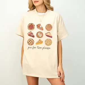 Pie For Two Please Thanksgiving T-Shirt, Pregnancy Announcement, Fall Baby Reveal, Thanksgiving Maternity Shirt, Baby Shower