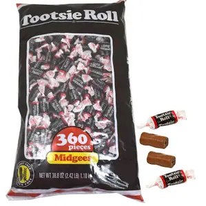 Individually Wrapped Tootsie Roll Midgees Chews 360 count- Sweet Chocolate Snack - Chewy Candy