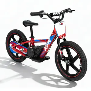 RFN Electric Off-Road Balance Bike For Kids, Suitable For Ages 6–12, Three Speed Settings, Maximum Speed 12 Mph, 24v Removable Battery, One-Piece Wheels Cycling urban commuting foot brake bicycle gear bicycle mile range