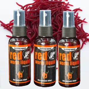 1Pcs Red Worm Liquid Bait Agent, Powerful Marine Fishing Formula, Concentrated Red Fish Attractant, Fishing Equipment, Suitable for Beach and Saltwater Fishing, Fishing Stuff