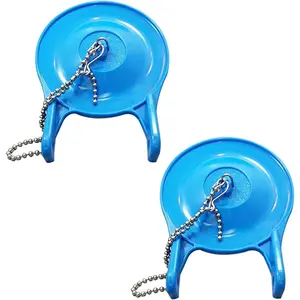 2 Pack Large 3-Inch Toilet Flapper Replacement Compatible with  99-788, Water Conserving Toilet Flappers for 3 Inch Flush Valves, Stainless Steel Chain, Easy to Install, Blue