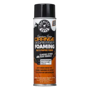 Chemical Guys Signature Series Orange Degreaser Foaming Aerosol Spray for Car - Citrus Engine Degreaser Cleans Engines, Wheel Wells & Suspension - Clinging Foam, No Dilution, Ready to Use