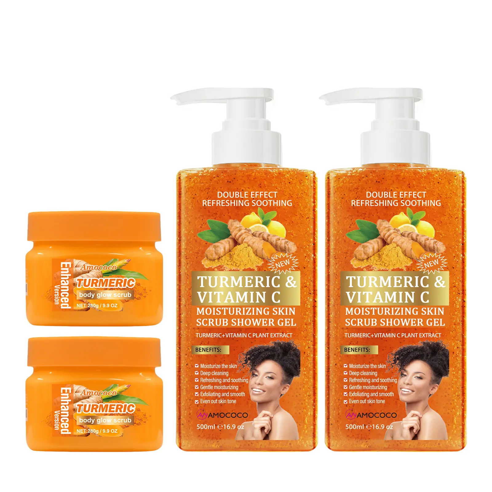 Turmeric Scrub *2 + Turmeric Body Shower*2