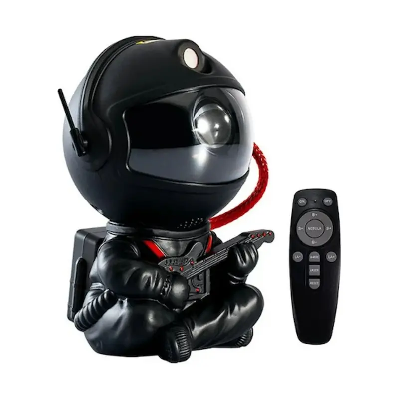Astronaut Galaxy Night Light - Space LED Lamp with Nebula, Rotating Head, Remote & Push Button Control, Ceiling Stars, Adjustable Cool Lights Bedroom Decor, 5V/1A USB Cable, All Ages Plastic Novelty Lighting