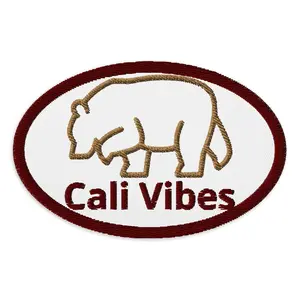 Cali Vibes Iron-On Patches - Embroidered California Design