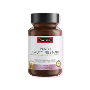 Swisse NAD+ Beauty Restore - Supports Collagen Formation, Skin Elasticity & Anti-Aging Supplement - Clinically Tested Ingredients