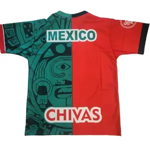 Chivas Mexico Retro Jersey Liga MX, Vintage Football Soccer Shirt, Men’s Fan Apparel, Lightweight Breathable Sportswear, Gift for Soccer Supporters