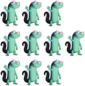 PCS Cute Lizard Car Sticker Decal, Vinyl Waterproof Automotive Window Decals, Funny Gecko Style Vehicle Bumper Stickers, Auto Decoration Decal for Laptop, Water Bottle(Colorful)