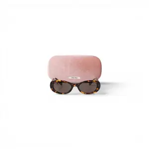 Pre-owned E26031836 Miu Miu Sunglasses Brown Tortoise