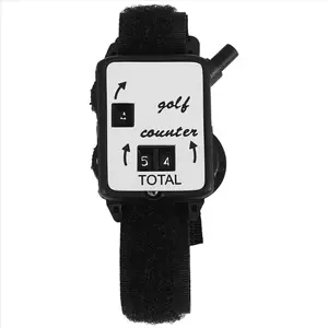 Golf Club Stroke Score Keeper Count Putt Shot Counter Watch w/ Wristband Band Black