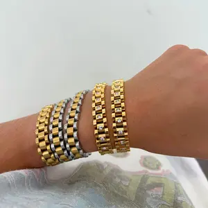 Chansuttpearls Gold Bracelet 18K Plated • Waterproof Stainless Steel • Stackable Everyday Jewelry