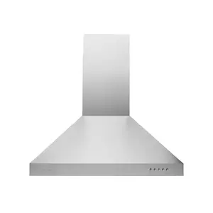 Hauslane Wall Mount Range Hood 30 Inch | Matte White Wall Chimney | 6” Duct/Ductless Convertible, Strong Suction, Six-layer Aluminum Filters, Changeable LED Lamps, Stove Kitchen Vent Hood