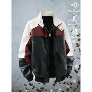 High-quality men's casual fashion jacket—loose-fitting, comfortable, waterproof, and windproof. Versatile, durable, and wrinkle-resistant outdoor sports top and motorcycle jacket, perfect for daily commuting, Casual Athletic Jacket