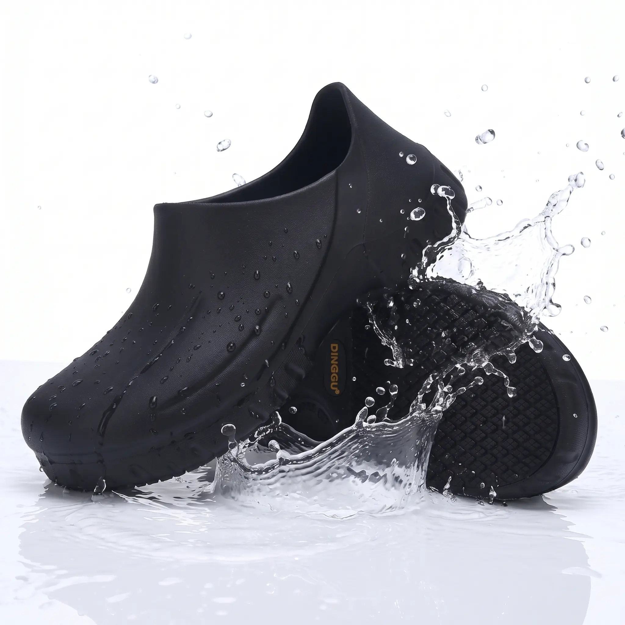 TAERDUN Unisex Waterproof Anti-Slip Work & Safety Chef Clogs - Slip-On Closed-Toe Shoes with Extra Insole for Restaurant Professionals, Waterproof Anti-Slip Work & Safety Footwear