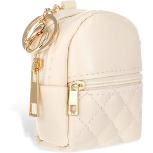 Household daily necessities Ymapinc Mini Keychain Backpack, Cute Cosmetic Bag for Women Creative Pendant Keychain Keyrings PU Leather Makeup Bag Key Pocket Lipstick Bag Card Holder Zipper Pouch