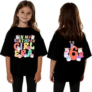 Custom Name Shirt for Girls, In My Birthday Girl Era Shirt, Squishmallow Birthday Custom number Shirt, Birthday Girl Shirt - Double-sided printing