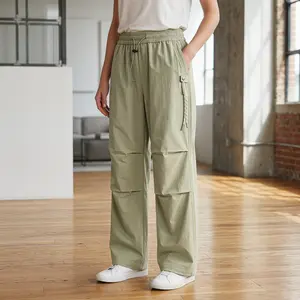 Plus Size Casual Jogger Pants, Adjustable Drawstring Hem, Anti-Pilling & Fade-Resistant – Ideal for Daily Commute & Camping