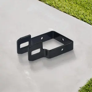 Fencer Wire Heavy Duty Garden Fence Bracket, Metal Steel Connector for Post and Panel Connection, Accessories of Metal Fencing Border, Pack of 1/5/10