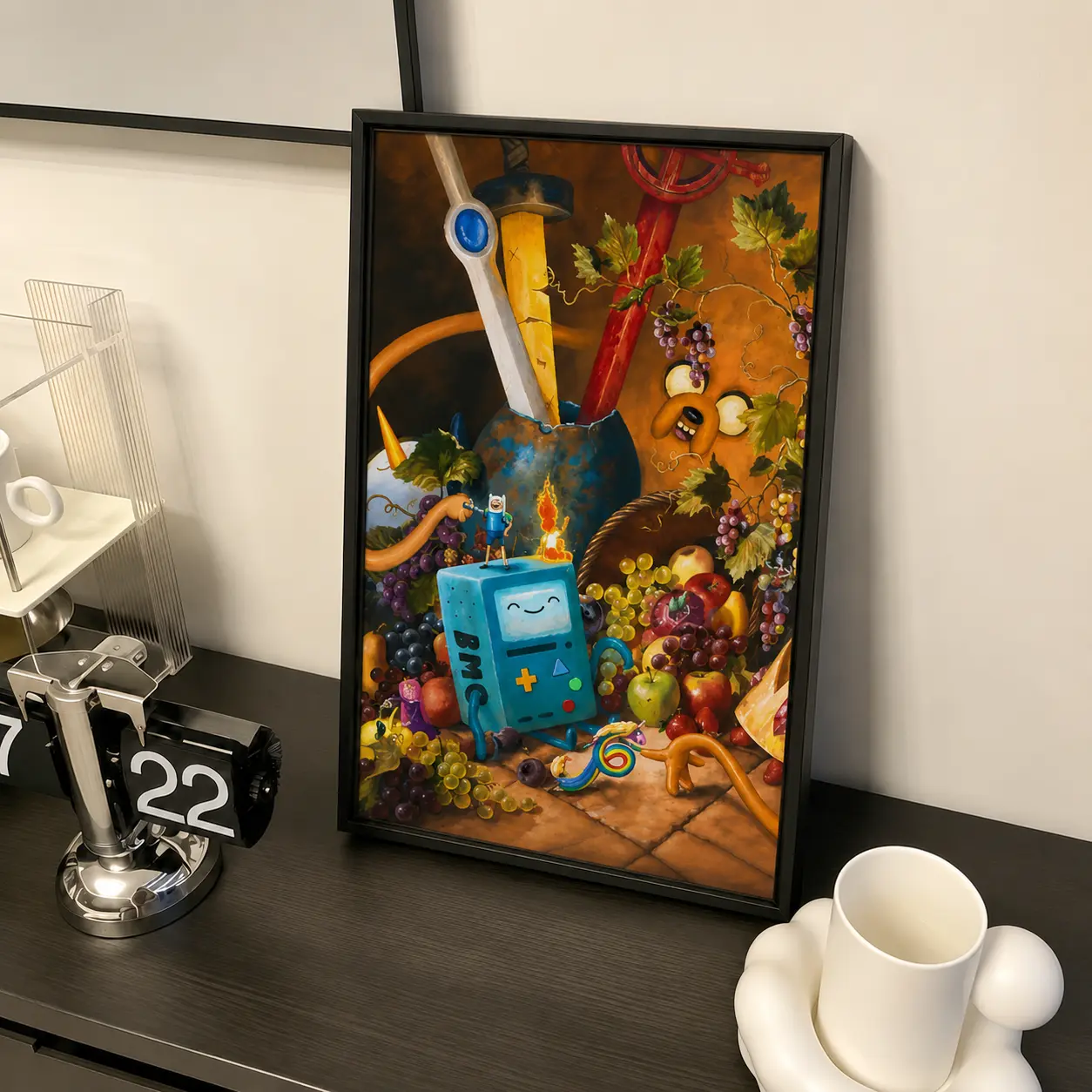 My Art Is A Weapon” Poster - Adventure Time Painted Suitable For Home Wall Art, Room Aesthetics, Decorative Canvas Prints. - Cartooncore - Weirdcore - Gen Z Decor - Viral Find - Gag Gift - Maximalist Style anime Santa Toilet Paper vintage car white bleach
