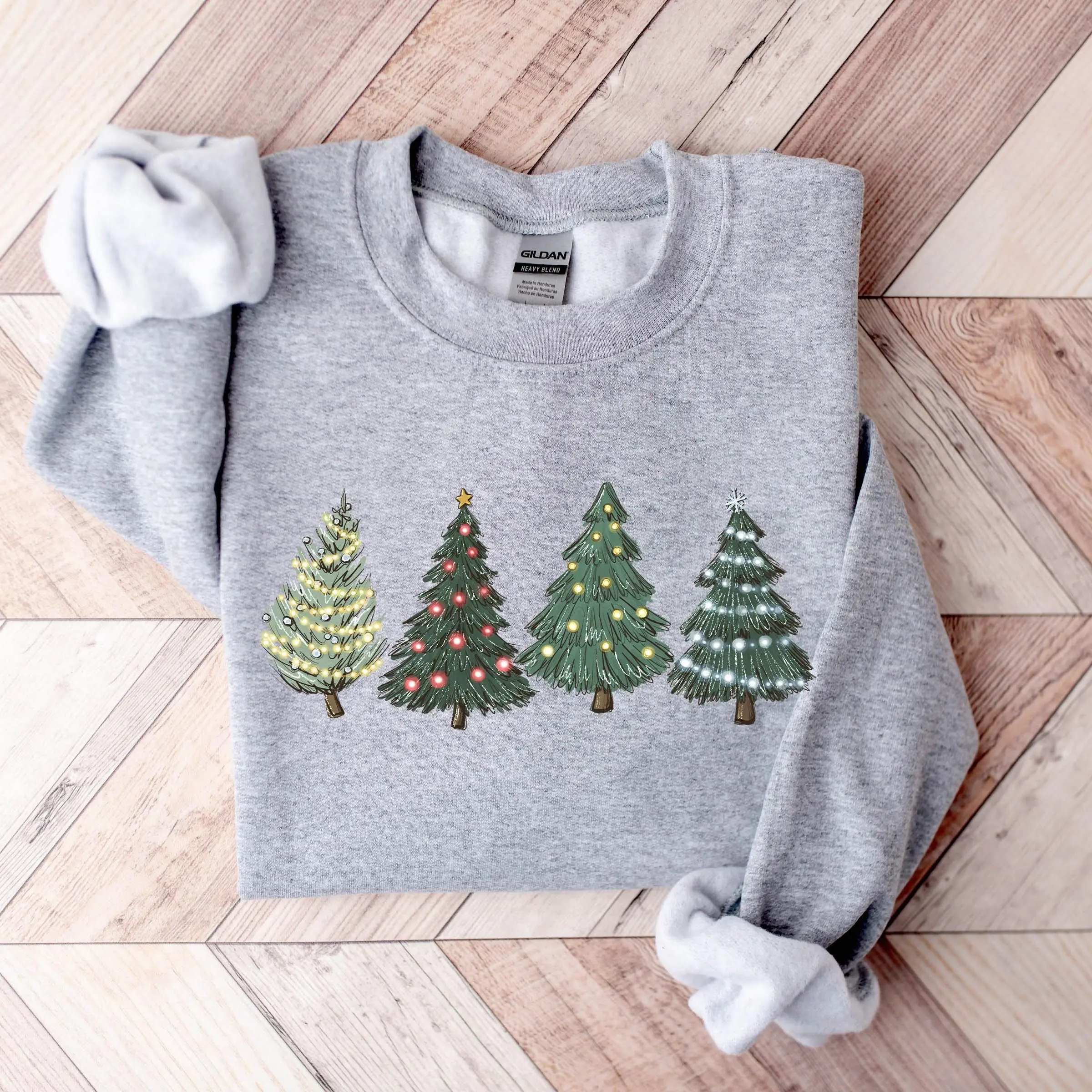 Christmas Tree Sweatshirt, Christmas Crewneck Sweater, Holiday Sweaters for Women, Winter Sweatshirt, Cozy Christmas Graphic Pullover, Cute Xmas Tree Shirt, Festive Holiday Apparel, Winter Season Gift for Her, Retro Christmas Tree Graphic