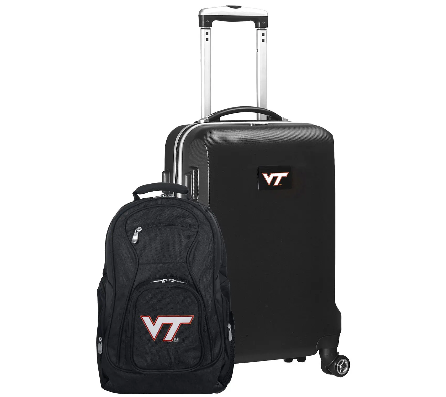 Denco NCAA Deluxe 2 Piece Backpack and Carry-OnSet Black Denco NCAA Deluxe 2 Piece Backpack and Carry-OnSet Black