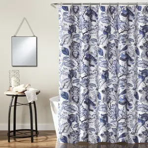 Lush Decor Cynthia Jacobean Shower Curtain Single 72"W x 72"L - Floral Shower Curtains For Bathroom - Cottage Core Bathroom Curtain Lush Decor Cynthia Jacobean Shower Curtain Single 72"W x 72"L - Floral Shower Curtains For Bathroom - Cottage Core Bathroom Curtain