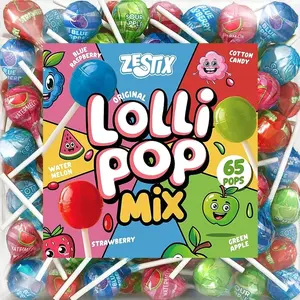 Original Lollipops Mix – 65 Count Bulk Candy Pack – Assorted Fruity Flavors, Individually Wrapped – Perfect for Parties, Birthdays, Parades & Kids Events