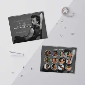 Shirtless Jonathan Bailey 2026 Wall Calendar Home Decor Includes Centered Hole for Hanging